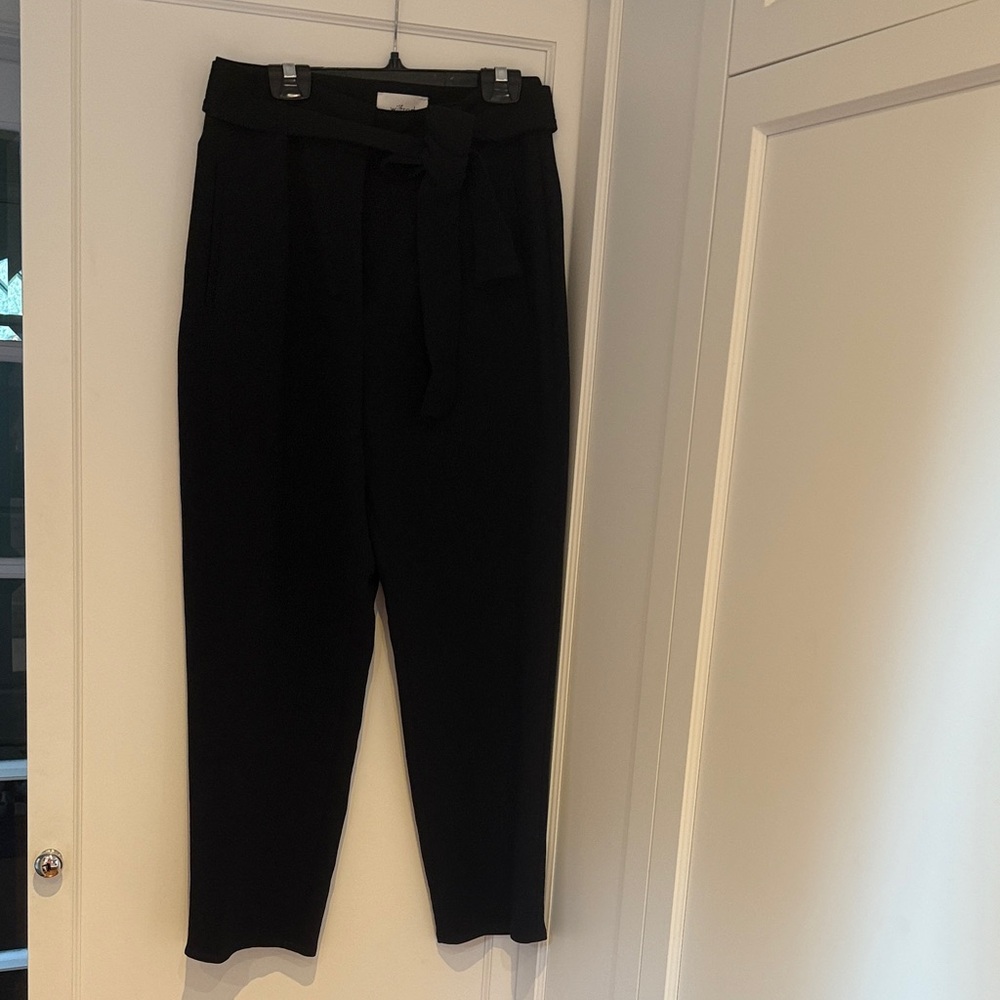 Wilfred Black Belted Dress Pants